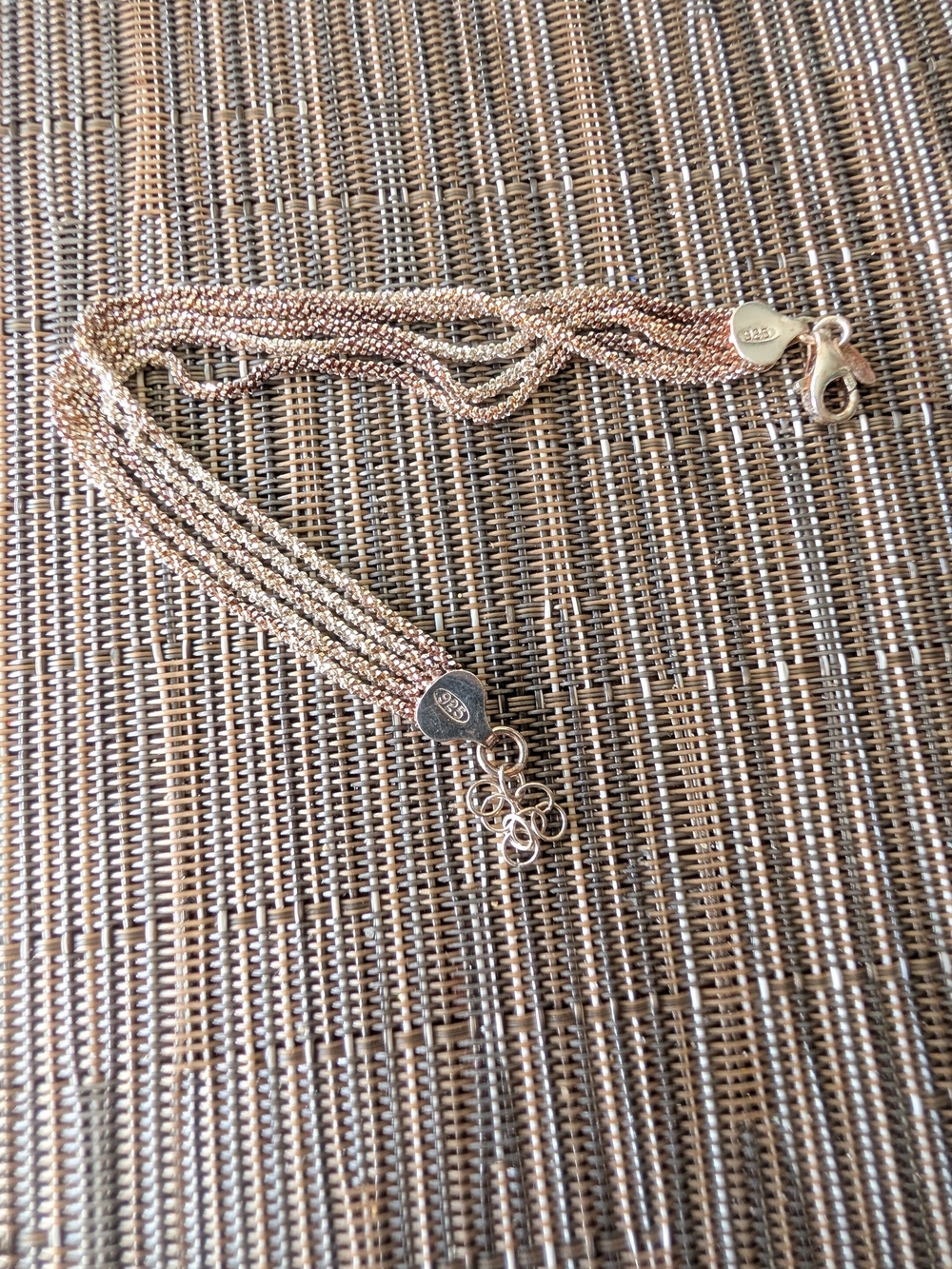 Dyadema Multi-Strand Rose Gold Bracelet - 925 Sterling Accent